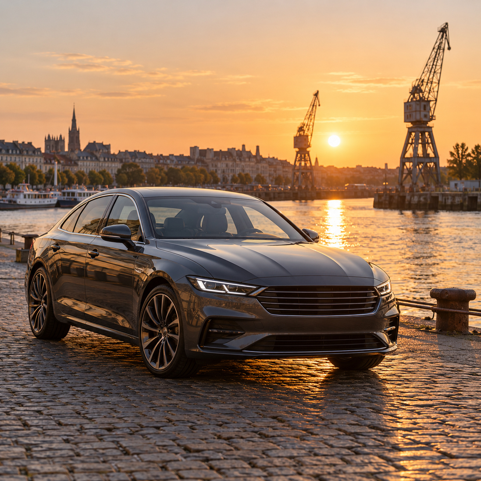 voiture propre sur les quais de Nantes